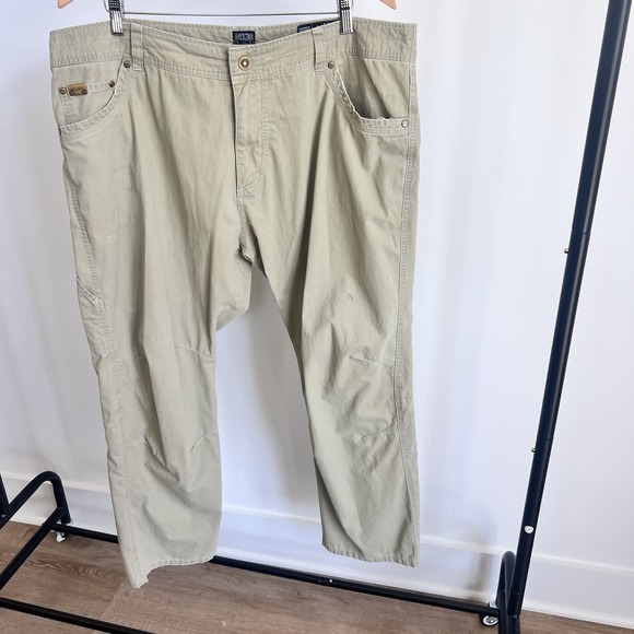 Kuhl Revolvr Pants Mens 40x30 Vintage Patina Dye Outdoor Hiking Comfort Jeans - Picture 1 of 11